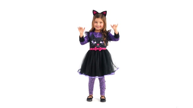 Disfraz de Gato Cute Morph para Niñas 4-6 Años miniatura 7