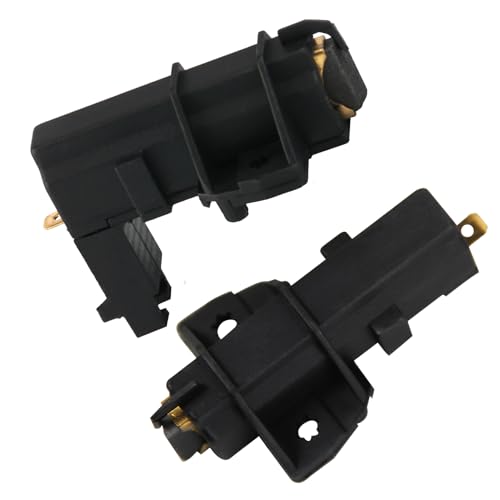 2 Pcs Ceset Motor Carbon Brushes for Hoover Candy Beko Replacement Washing Machines Carbon Brushes Accessories (Black)