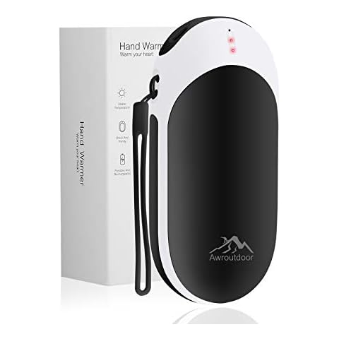 Awroutdoor 9000mAh Hand Warmers Rechargeable, Large Capacity USB Electric Hand Warmer Reusable, Portable Heater Power Bank 14hrs Long Lasting Heat for Camping, Hunting, Warm Gift Cover