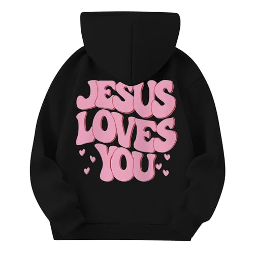 Teen Girl Hoodie Sweatshirts Fall Hearts Print Preppy Long Sleeve Girls Shirts Winter Sweaters With Pocket 3-14 Years4