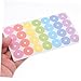 SHINEOFI 20 Sheets Hole Punch Reinforcement Stickers for DIY Decorative Paper Hole Protectors Suitable for Loose-Leaf Paper