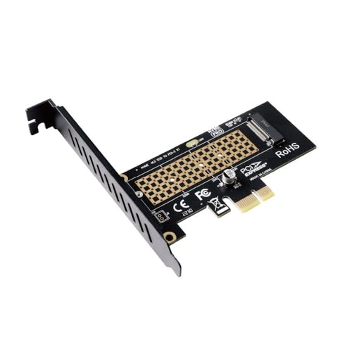 ECKDZMY SK1 conversion card M.2 SSD NVME hard disk M.2 to PCI-E4.0X1X4X16 Expansion card supports the M.2 NVME PCI-e 4.0 3.0 2.0 1.0 and supports the 2230/2242/2260/2280 SSD of the M.2 NVME protocol