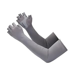 Manhegari XVFNGFYNGKEI Armwärmer Herren Grau