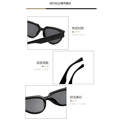 UV Anti-UV Sunglasses Retro Oval Sunglasses 7