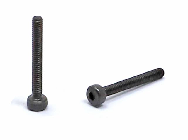 Image of iexcell 100 Pcs M2 x 16mm Thread Pitch 0.4 mm Alloy Steel 12.9 Grade Hex Socket Head Cap Screws Bolts Kit, Black Oxide Finish