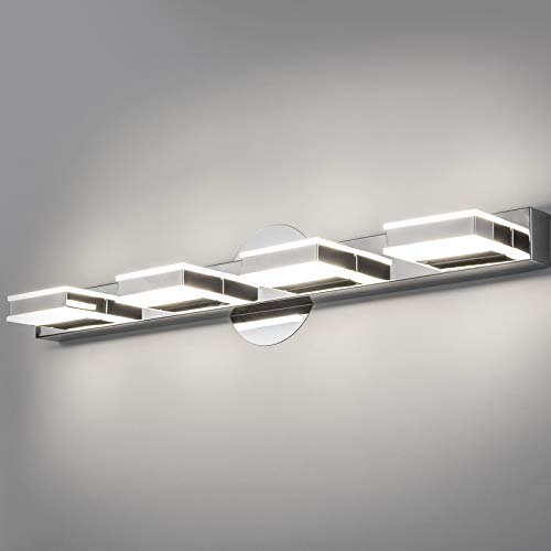 Get Discount Offer Temgin LED Vanity Light 4 Lights 27 Inch Bathroom Wall Light 16W 4000K Mirror Lighting Fixture Indoor Wall Lamp Modern Design Natural White
