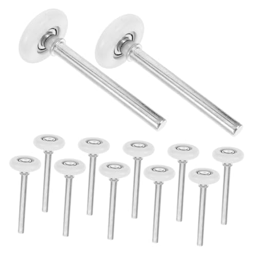 Gadpiparty 12piezas Rodillos De Puerta Corrediza Ruedas Silenciosas y Eficientes Para Puertas De Granero Ventanas Abatibles y Gabinetes