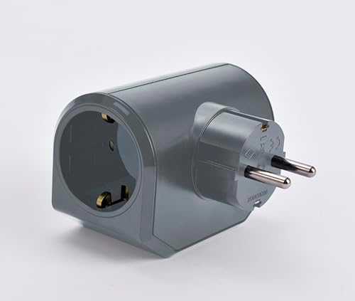 Viko Yonca Plus Gri Üçlü Topraklı Priz Çarpma Karşıtı - Görsel 7