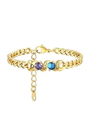 2 Birthstones-Gold | Engraved