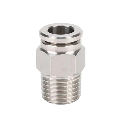 Conector neumático acero inoxidable 304 hembra macho rosca un cuarto 2