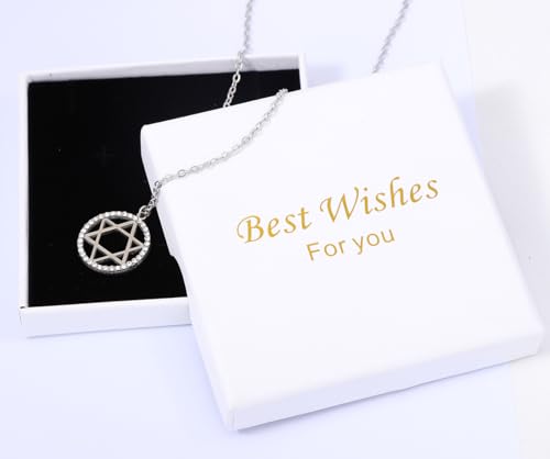 Image of Jewish Charm Star of David Abalone Shell Wire Openable Crystal Bangle Bracelet