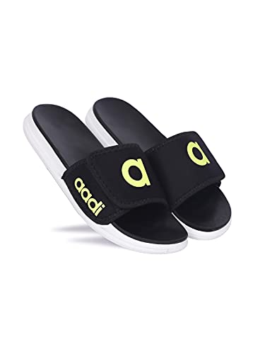 Image of AADI Men's Synthetic Leather Daily Casual Sliders /Flip Flop & Slippers