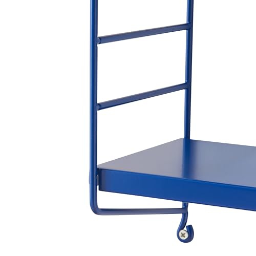 Set Di 4 Scaffali Da Parete SträNgnäS A 3 Ripiani Regolabili 50 X 60 X 15 Cm Acciaio Blu [En.Casa] - 9