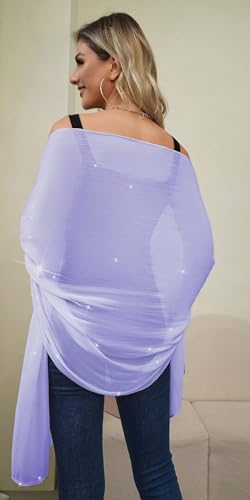 REEMONDE Shawl Wraps for Women Shine Chiffon Shawls Hijab Scarf Sarong Bridal Wedding Wraps Shawls for Evening Dresses3