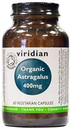 Viridian Organic Astragalus 400Mg 60 Veg Caps