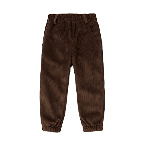 Siehin Jungen Mädchen Cordhose Kinder Herbst-Winter Fleece Lange Hose...