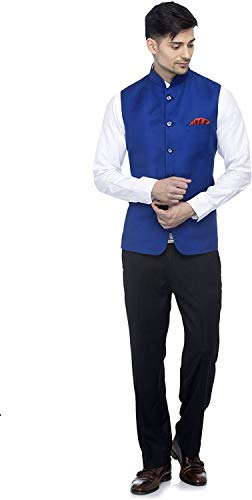 Image of Dhingra Men's Solid Nehru Jacket