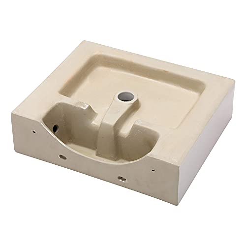 Couoko 20.5"X16.25" Rectangular Wall Mounted Bathroom Sink Above Counter White Porcelain Ceramic Floating Vessel Sink Vanity Sink Basin With Faucet Hole #TOP4