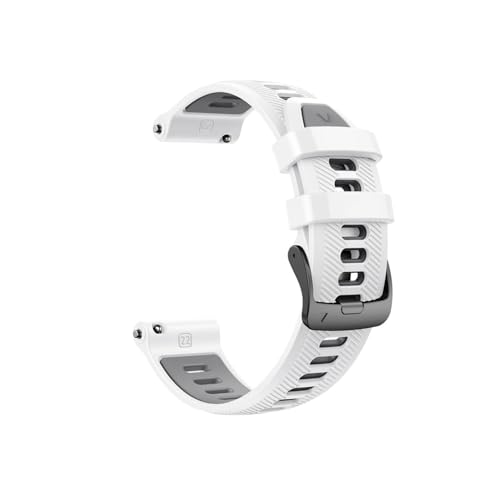 22mm�V���J�Q���x���g�ɓK������Garmin Forerunner 955/945/965/Istinct 1 2(White gray)
