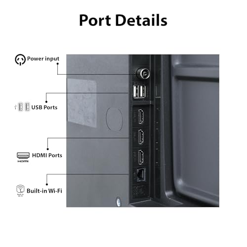 Image of NU 80 cm (32 Inches) New 2025 Borderless Series 720p HD Smart Google TV LED32HGNX