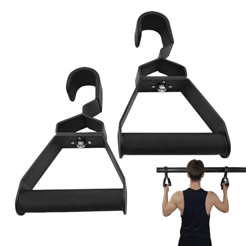 shjxi Asas de dominadas | 2 unidades de asas de entrenamiento ajustables, equipo de entrenamiento de fuerza para entrenamiento de la parte superior del cuerpo, para casa, garaje, marco de puerta