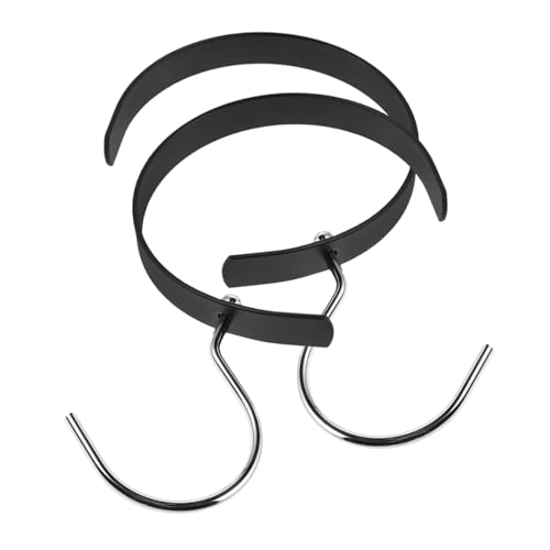 LALADEFIEE Efficient Closet Organization 2pcs Rotating Belt Rack Scarf Hat Tie Hanger Wall Mount