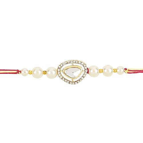 Image of I Jewels Design Rakhi With Roli Chawal & Rakshabandhan Card For Bro /Brother /Bhai