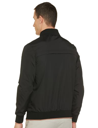 Image of Qube By Fort Collins Men's Nylon Standard Length Regular Fit Windbreaker Jacket - All-Weather & Winter Protection, Lightweight & Windproof