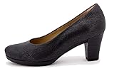 zapatos corte salon plataforma Anchos especiales PieSanto - 9301 Salón Serpiente Gris para: Mujer Talla: 38