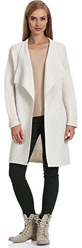Merry Style Chaqueta de Punto para Mujer Dalia (Beige, S/M)