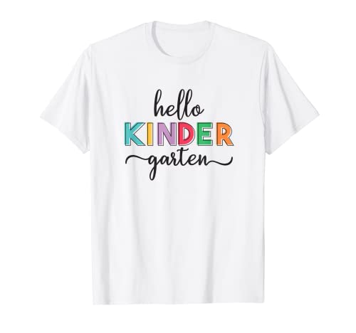 Hello Kindergarten - Maglietta regalo Back To School Maglietta