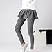 Girls Skirted Leggings Stretchy Comfy Elastic Waist Footless Cute Summer Leisure Pants for 4-13 Years