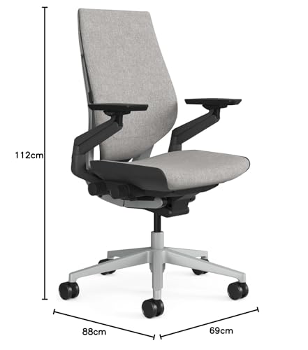 Image of Steelcase Gesture Office Chair - Ergonomic Work Chair with LiveBack Technology - 360 Degree Rotating Arms| 12-Year Warranty