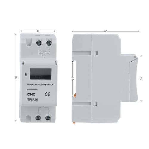Minuteur programmable rail DIN pour optimiser la filtration de piscine 220V