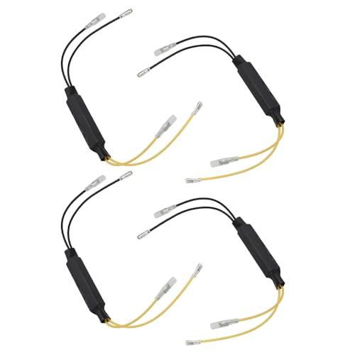 AYHYHLJZJ 4PCS LED Resistencia de Carga 12V/21W Adaptador Indicador Error Reparación Para Motocicleta y Scooter - Señales de Giro Decodificador, Intermitente Resistencias (Nueva Versión)