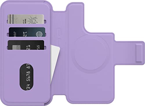 Image of OtterBox Detachable Folio Wallet (Case Sold Separately) for MagSafe - iPhone 15 Pro and iPhone 14 Pro - I Lilac You (Purple)