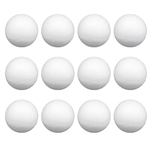 Zorfeter Foam Balls White 3 Inch 12 PCS