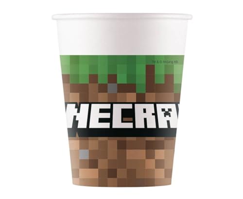 Minecraft Party Lot de 8 gobelets