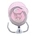 Balancelle Bébé Electrique pour Bébé de la Naissance à 10 kg, Transat avec Vibrations et Musique Peut être connecté à Bluetooth ou à la Lecture USB, Télécommande et Moustiquaire haute(rose)