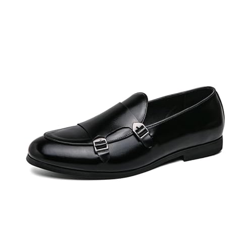DXSYGMBN Brogue Scarpe da Uomo in Pelle Elegante Slip-On Double