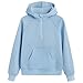 Seanrui Kids Clothes Size 6 Hoodies for Girls 1/4 Zipper Sweatshirts Girl's Fashion Outfits Back to School Blue