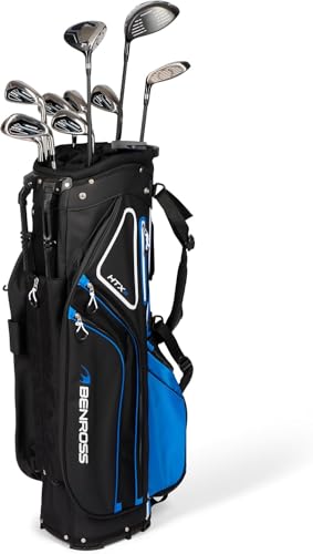Benross By American Golf HTX2 Golf Clubs Full Set with Hybrid Bag, Driver, Fairway Wood, Hybrid, Irons 5-SW, Mallet Putter - Graphite Shafts, All-Weather Grips, Golf Club Sets for Men