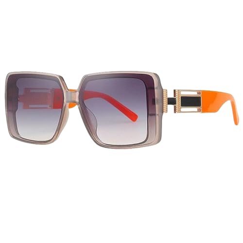 Lunettes de soleil de luxe surdimensionnées pour femme et homme style haute couture chic