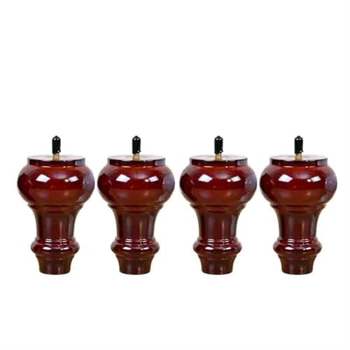 JKAVPPT 4X M8 pies de Repuesto for Muebles Patas de sofá Patas de Madera for sofá Patas de Mesa Patas de tocador sofá otomano Soporte de TV Cama(M6,10cm)