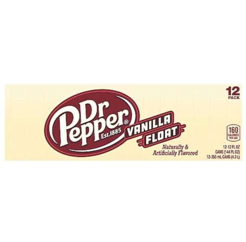 Dr Pepper Vanilla Float 12oz (355mL) - 12pack