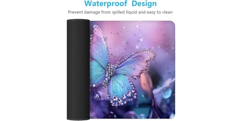 Mouse pad géant en caoutchouc naturel avec finitions bords cousus - 7