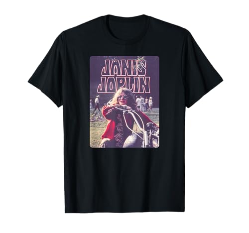 Image of Janis Joplin Moto John Byrne Cooke Greatest Hits Photo T-Shirt