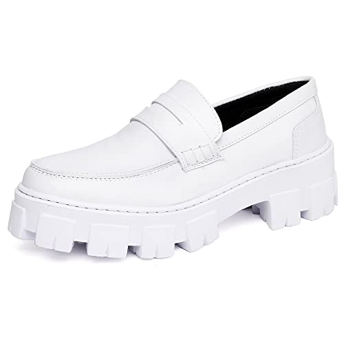 Sapato Mocassim Feminino Modern DUBUY 1404AB Tamanho:38;cor:Branco;gênero:Feminino