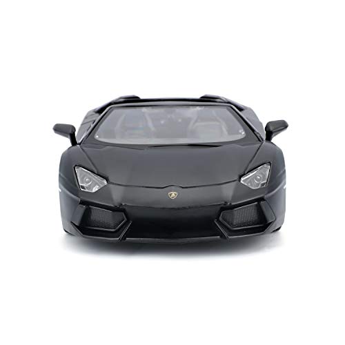 Lamborghini Aventador Roadster 1:24 Maisto Negro Mate miniatura 2