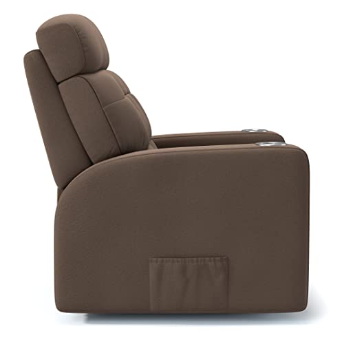 Poltrona do Papai Nina Linho Marrom Wall Save Com Massageador e USB